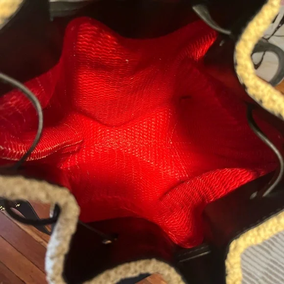 Mansur Gavriel Mini Drawstring Raffia Bucket Bag - EUC! - Picture 10 of 10